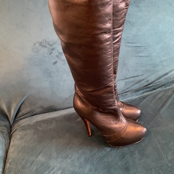L.A.M.B Leather Knew High Boots Size 6 - Picture 3 of 6